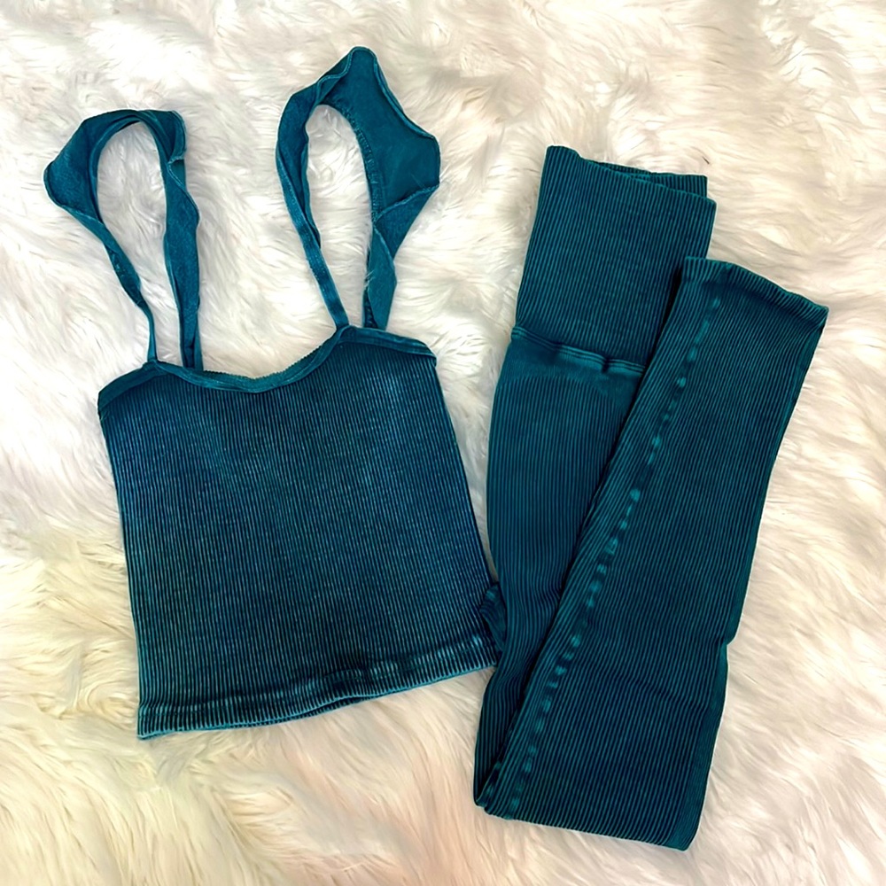 Free People Movement Ultra High Rise Happiness Run Leggings & Matching Crop